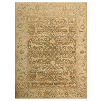 8'10" x 12'2" | Brown Distressed Design | Wool | 210000028917