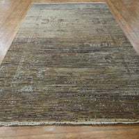8'10" x 12'0" | Brown Broken Erased Deisgn | Wool | 210000028916