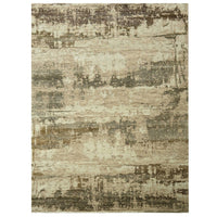 9'0" x 12'0" | Beige Abstract | Wool & Silk | 210000028922