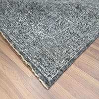 9'2" x 12'1" | Grey Geometric | Wool | 210000028934