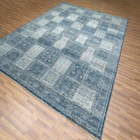 8'0" x 10'1" | Blue Garden Design | Wool | 210000029236