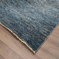 8'0"x10'1" | Blue Geometric | Wool | 210000031263