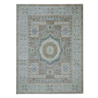 8'11" x 12'1" | Green Mamluk | Wool | 210000032329
