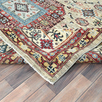 8'0" x 9'6" | Cream Kazak | Wool | 210000026274