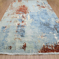9'0"x12'4" | Red Abstract | Wool | 210000031289
