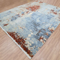 9'0"x12'4" | Red Abstract | Wool | 210000031289