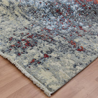 8'0" x 10'1" | Red Abtract | Wool & Silk | 210000024790