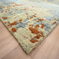 9'0"x12'8" | Blue Abstract | Wool & Silk | 210000031305