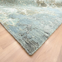 8'9" x 12'0" | Grey Abstract | Wool & Silk | 210000028923