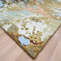 8'11" x 12' | Blue Abstract | Wool & Silk | 210000032327