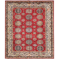8'4"x9'10" | Red Kazak | Wool | 210000031259