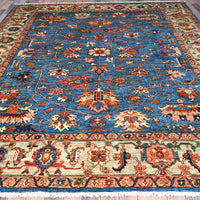 8'3" x 9'9" | Blue Heriz | Wool | 210000026263