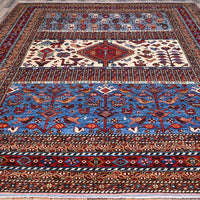 8'9"x10'5" | Red Geometric | Wool | 210000031275