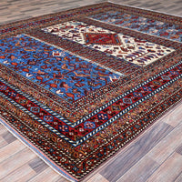 8'9"x10'5" | Red Geometric | Wool | 210000031275