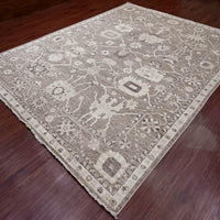 9'0"x11'9" | Brown Afghan | Wool | 210000031299