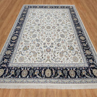 8'1"x10'4" | White Nain | Wool & Silk | 210000031278
