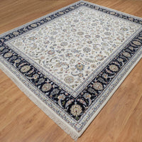 8'1"x10'4" | White Nain | Wool & Silk | 210000031278