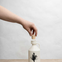 Maple Syrup Jar w/Tree | White