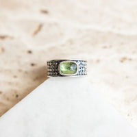 Size 6 | Green Tourmaline Galaxy Odyssey Ring