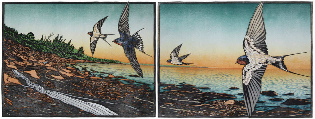 Draw of the Lake Diptych | 24x32 (Set of Two)