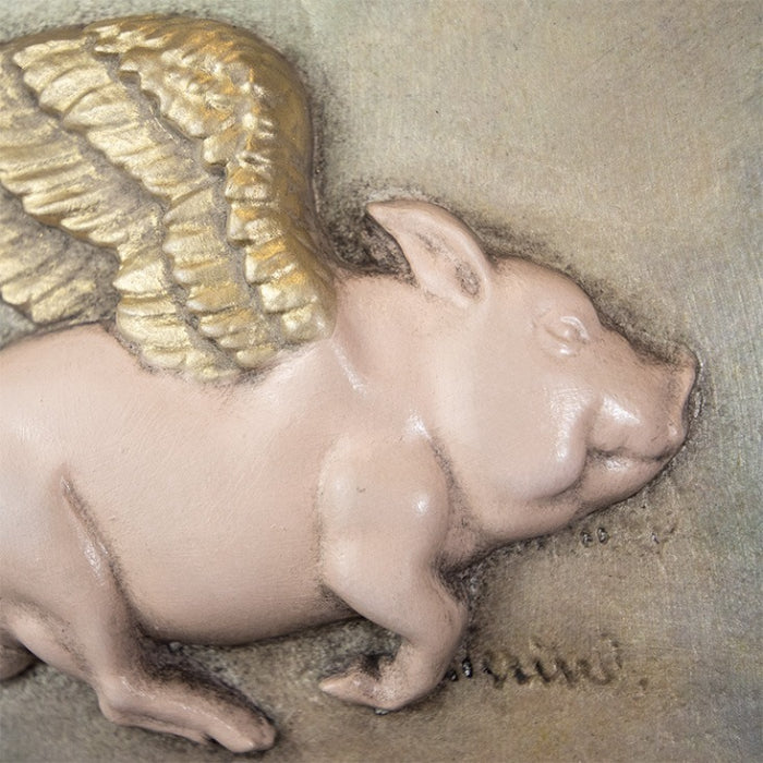 鑑定書あり1997年製 美品 Carin カリン社ブタWHEN PIGS FLY When Pigs Fly T534 | Sid Dickens Memory Block - FREE SHIPPING