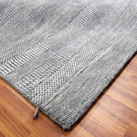 8'0" x 10'3" | Grey Grass | Wool and Silk | 25135