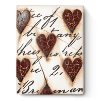 Red Hearts with Script T01 (Retired) *ORIGINAL* | Sid Dickens Memory Block