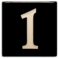 Motawi 4x4 House Numbers 0-9 | Black