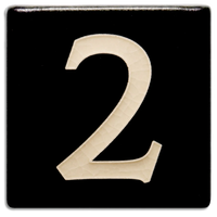 Motawi 4x4 House Numbers 0-9 | Black