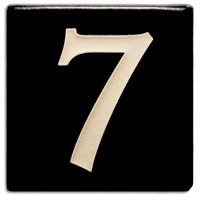 Motawi 4x4 House Numbers 0-9 | Black