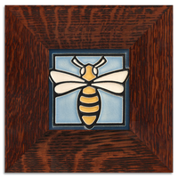 Motawi Bee in Light Blue - 4x4 - Artisan's Bench