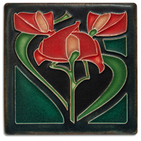 Motawi Freesia in Red - 4x4