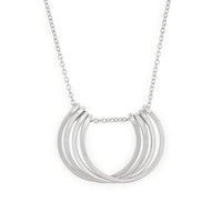 Small Silver Honey Petals Necklace | 18"