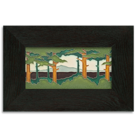 Motawi Pine Landscape Spring Horizontal - 4x8
