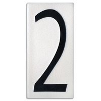 Motawi 4x8 House Numbers 0-9 | White