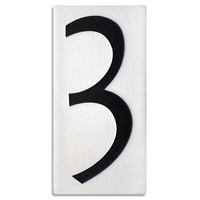 Motawi 4x8 House Numbers 0-9 | White