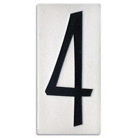 Motawi 4x8 House Numbers 0-9 | White