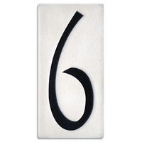 Motawi 4x8 House Numbers 0-9 | White