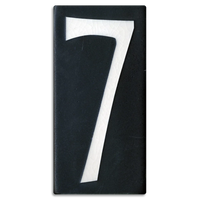 Motawi 4x8 House Numbers 0-9 | Black