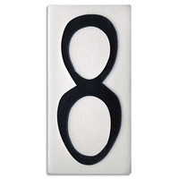 Motawi 4x8 House Numbers 0-9 | White