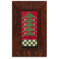 Motawi Dard Hunter Tree in Red - 4x8