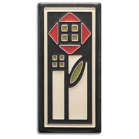Motawi Kolo Rose in Red - 4x8 (Discontinued)
