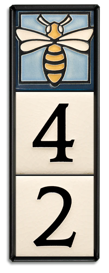 Motawi 4x4 House Number Frame | 3-Slot