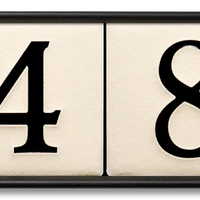 Motawi 4x4 House Number Frame | 4-Slot