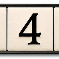 Motawi 4x4 House Number Frame | 5-Slot