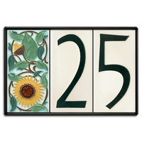 Motawi 4x8 House Number Frame | 3-Slot