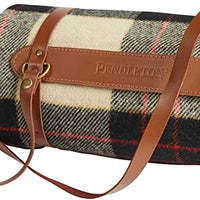 Motor Robe with Leather Carrier | Hillsdale Plaid