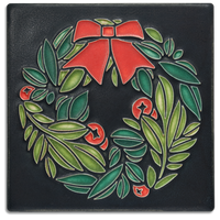 Motawi Wreath in Black - 6x6