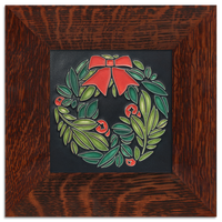 Motawi Wreath in Black - 6x6