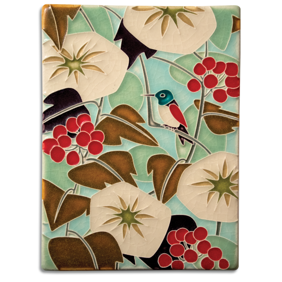 Motawi Hummingbird in Cream - 6x8 – The Artisan's Bench